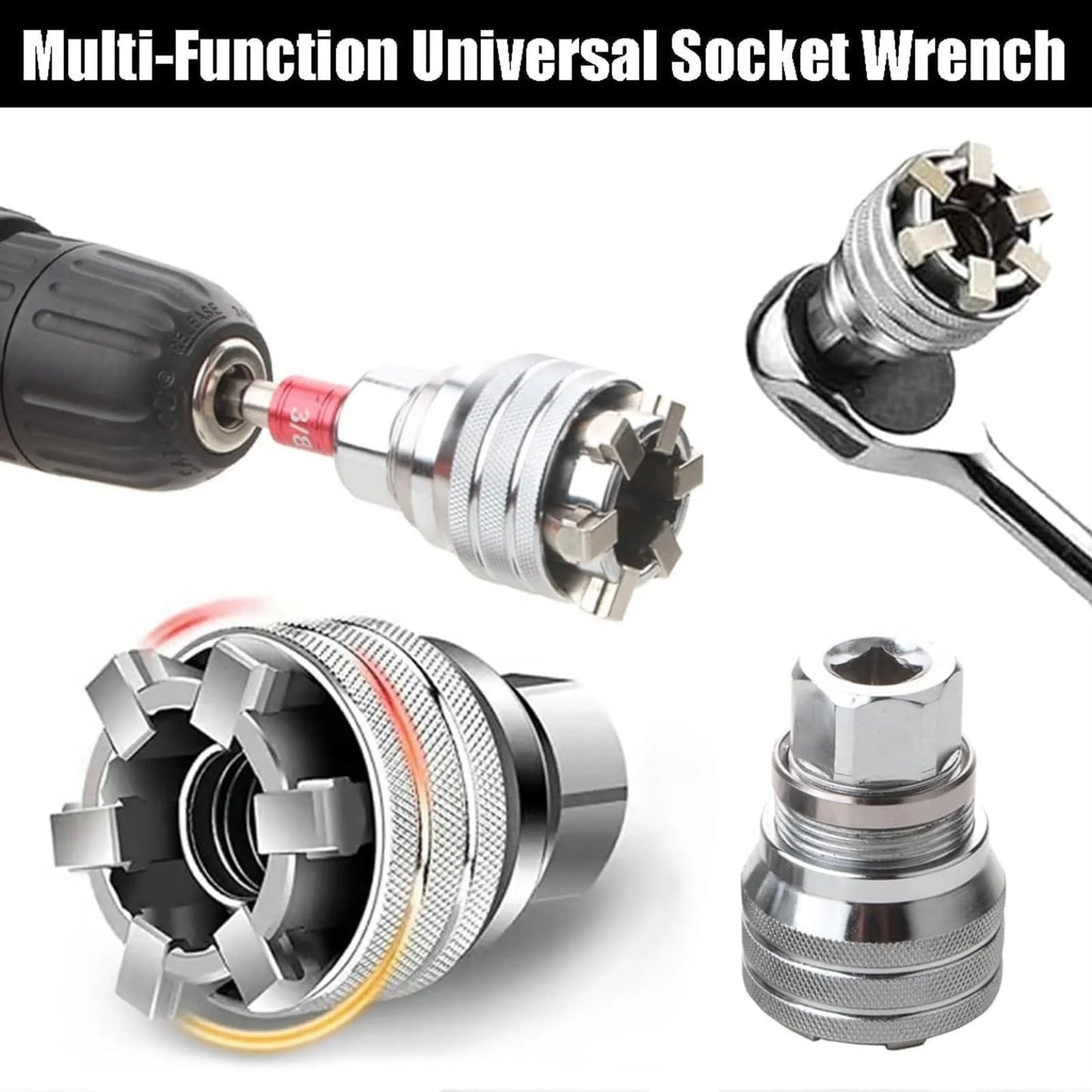 ✨Multi-function Universal Socket Wrench Tool