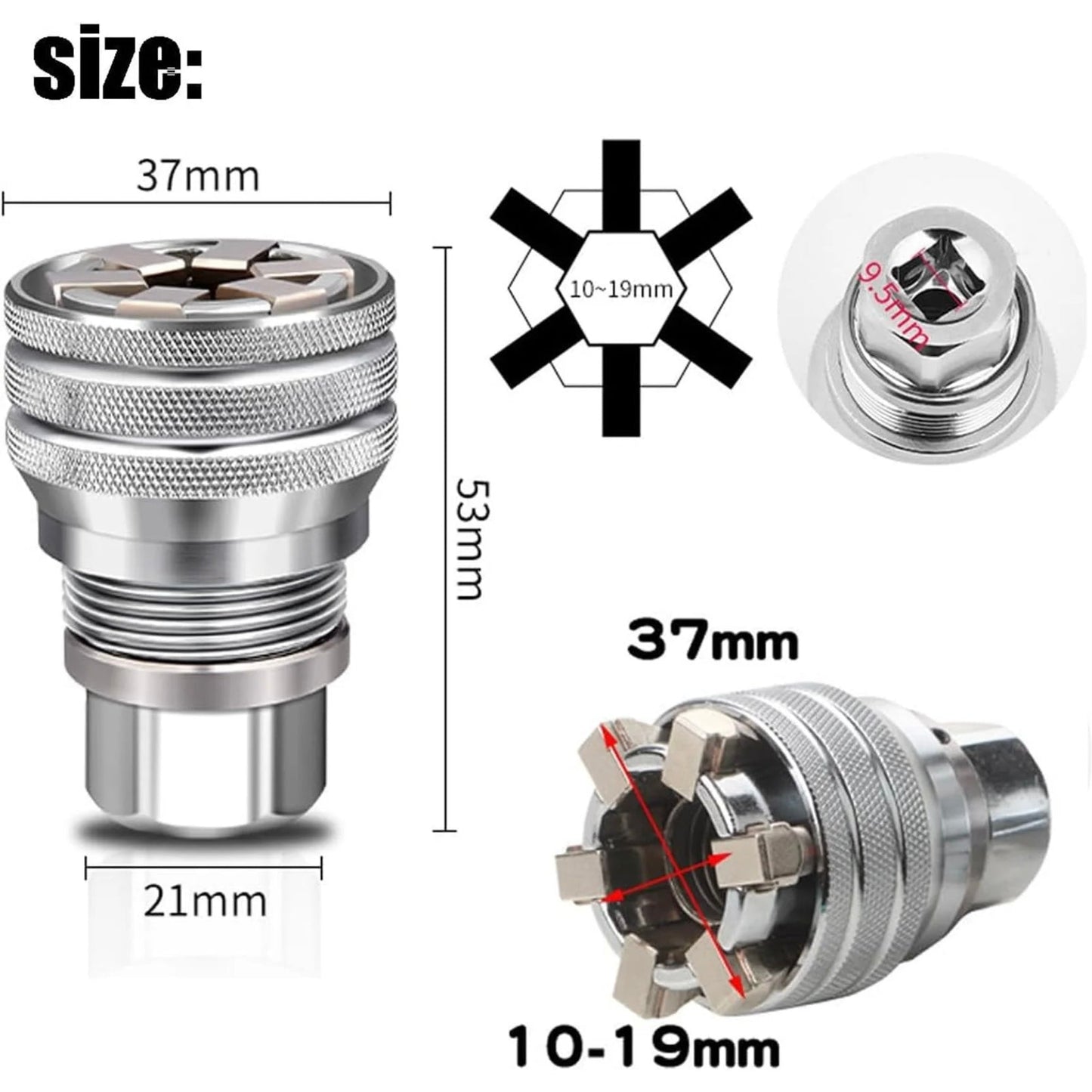 ✨Multi-function Universal Socket Wrench Tool