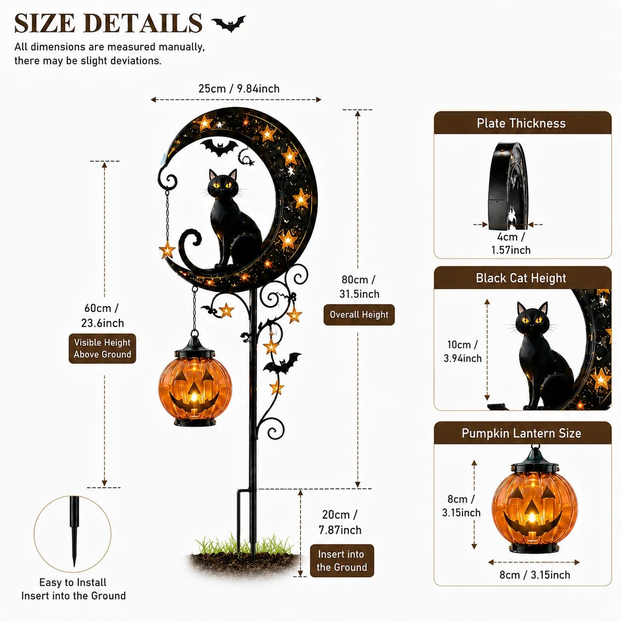 ✨ Halloween Early Bird Sale | 49% OFF Pumpkin Moon Garden Stake Light🎃