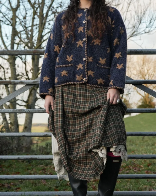 ✨Handmade yarn star-shaped cardigan