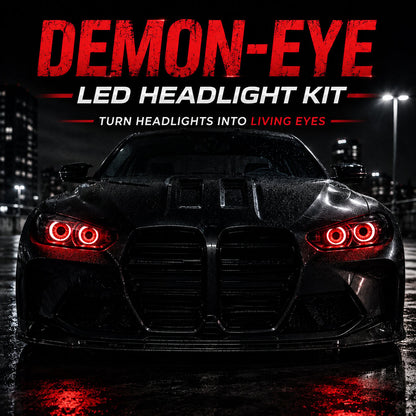 🔥👁️Animated Demon Eye LED Projector Headlight Kit