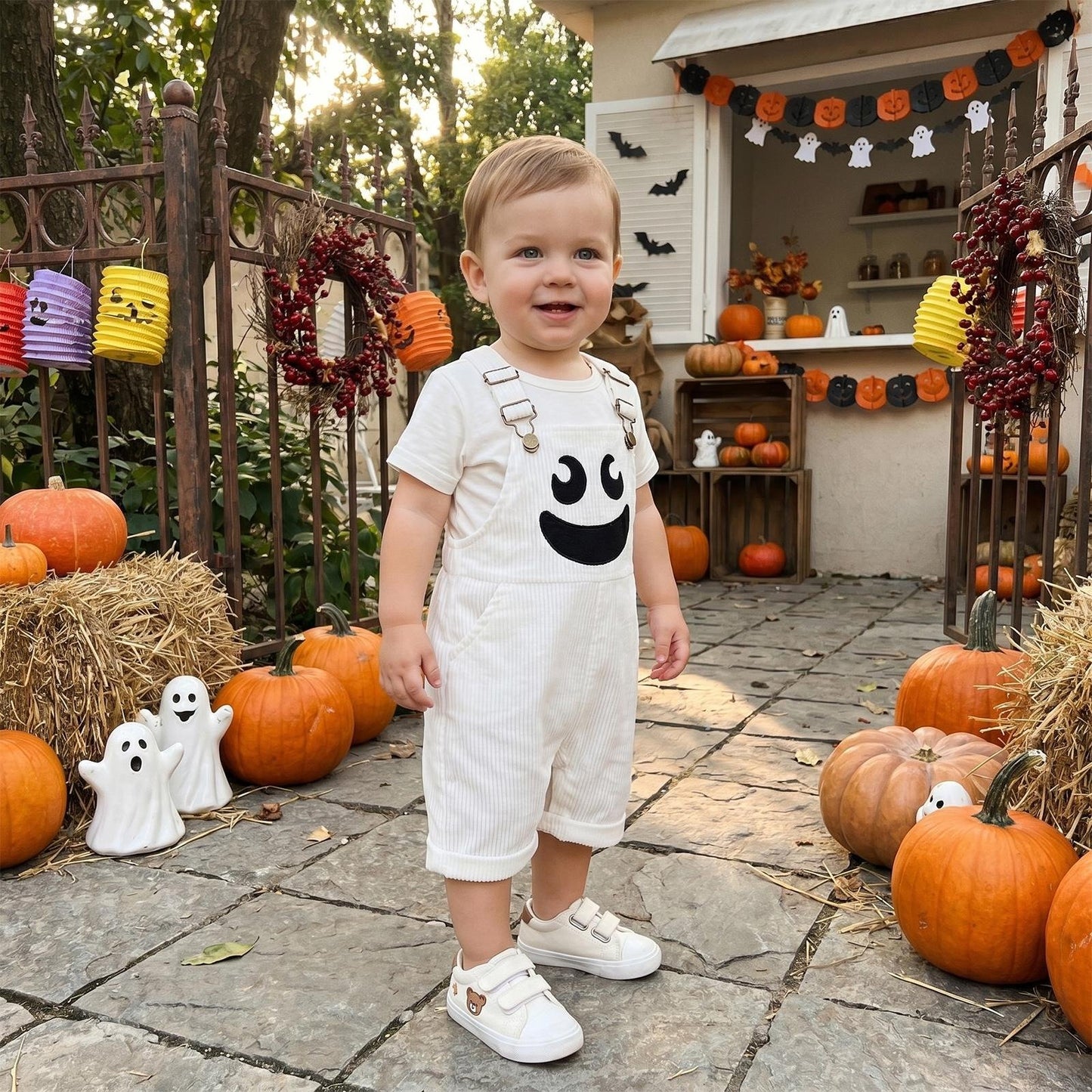 ✨Halloween Early Sale🎃Baby Boy Halloween Overalls