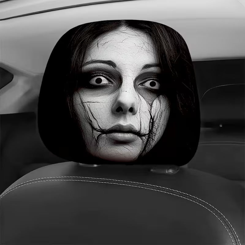 🎖️2026 Ghost Face Headrest Covers | 2Pcs