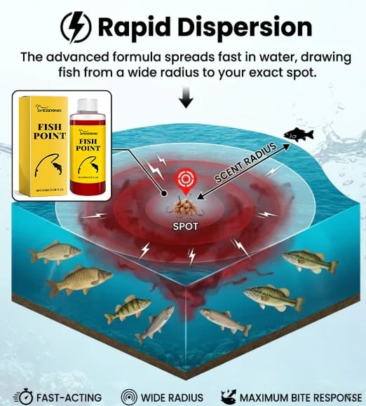 🎖️ Concentrated Fish Attractant Liquid – 🐟Fast-Acting Red Worm Formula