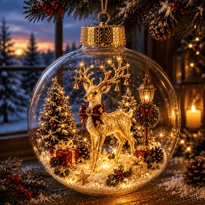 ✨Limited time 50% OFF -✨🎄 Glowing Christmas Story Ornament – Light-Up Mini Holiday Scene(📦Buy 3 Free Shipping)