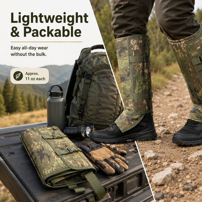 ✨🐍Unisex Adjustable Snake-Resistant Leg Gaiters, outdoor hunting leg protection against puncture wounds