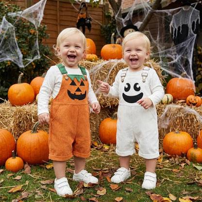 ✨Halloween Early Sale🎃Baby Boy Halloween Overalls