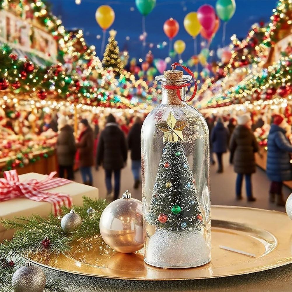 🎖️Limited Time 50% Off🎄 8" Recordable Christmas Tree Message In A Bottle