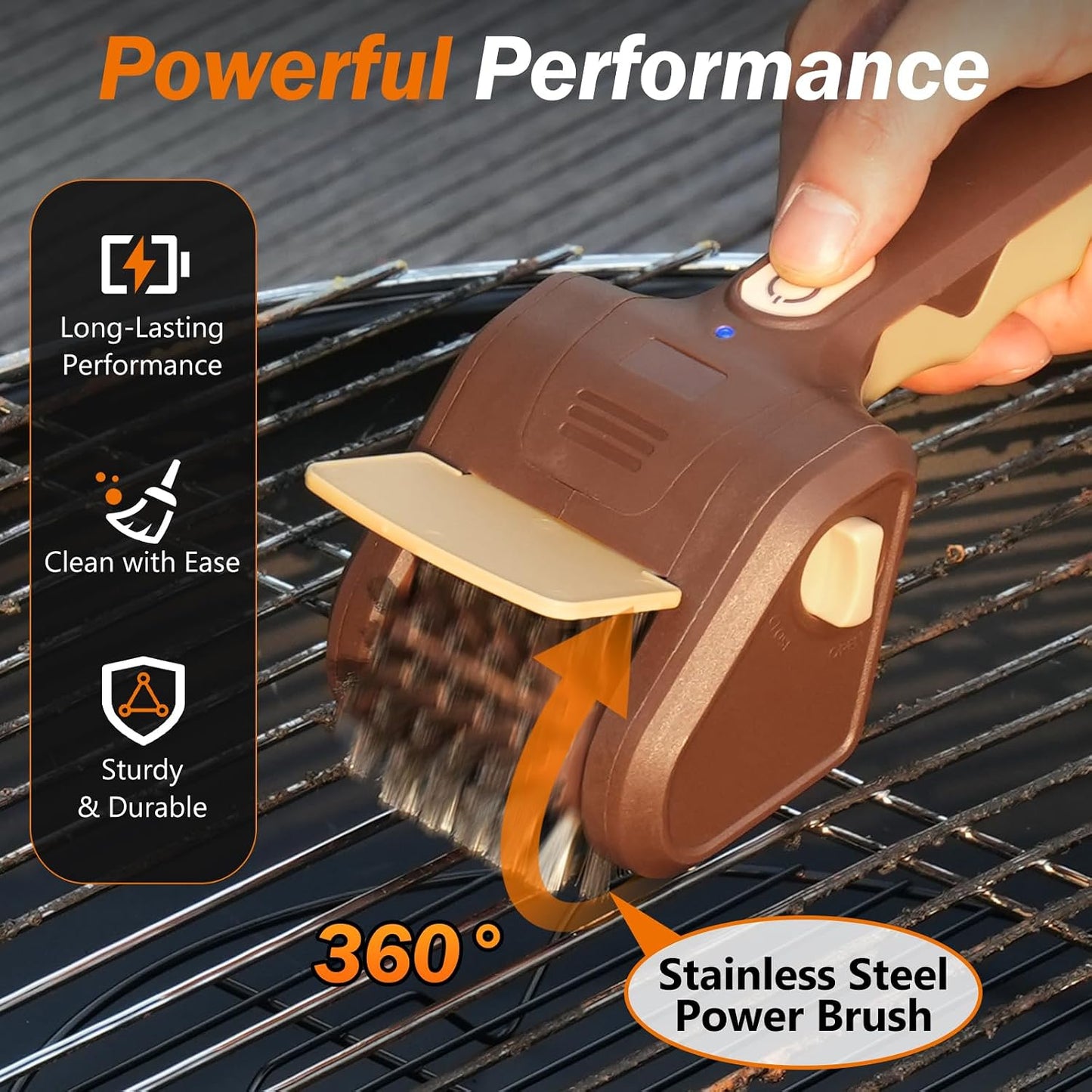 🎖️Electric Grill Brush for Outdoor Grill