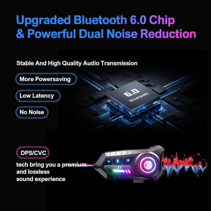 🎖️Motorcycle Bluetooth Headset with Voice Assistant