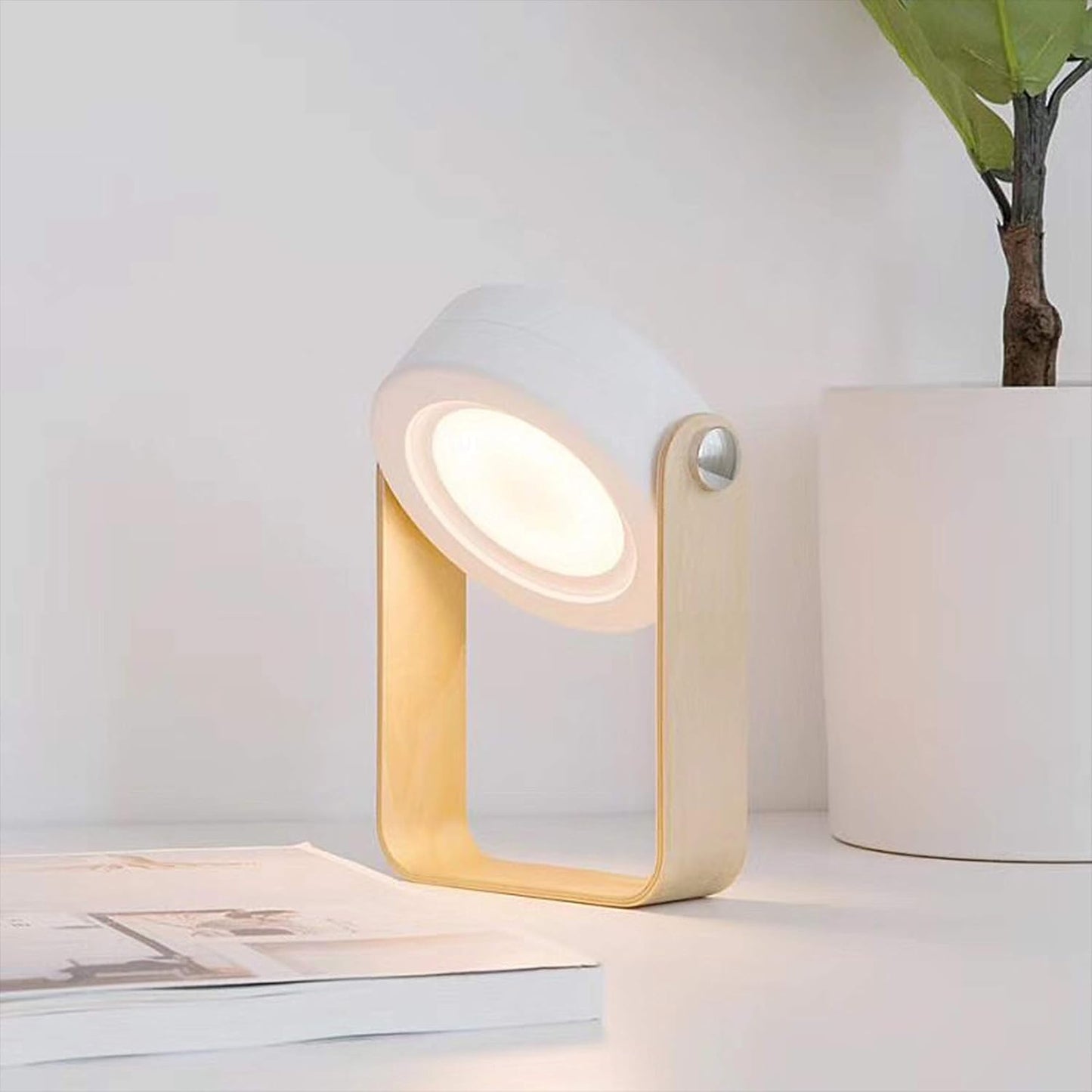 🎖️Night Light Wooden Book Folding Lamp Desk Table Home Décor