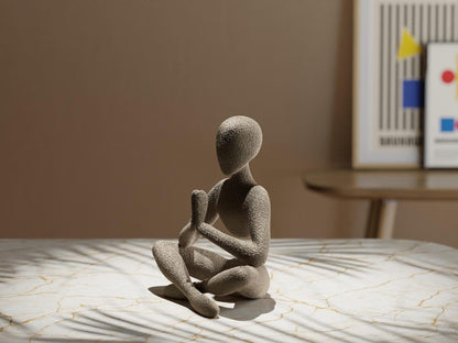 🎖️Yoga Meditation Figure – Minimalist Zen Statue
