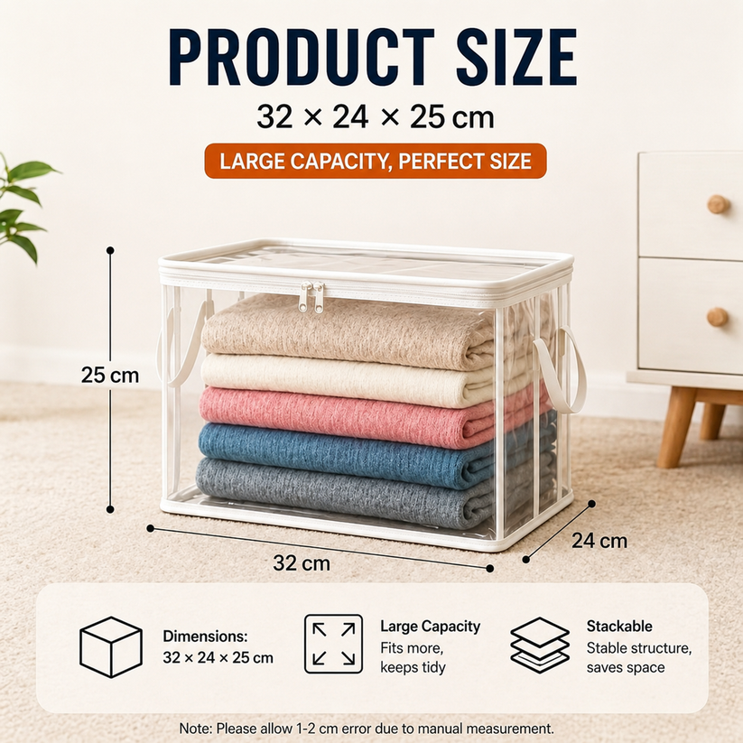 last-day-49-offportable-large-heavy-duty-thick-plastic-clear-storage-box-with-hinged-lid-home-travel-camping-4296