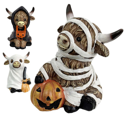 🎖️Realistic Resin Decorative Animal Cow Sculpture Figurine