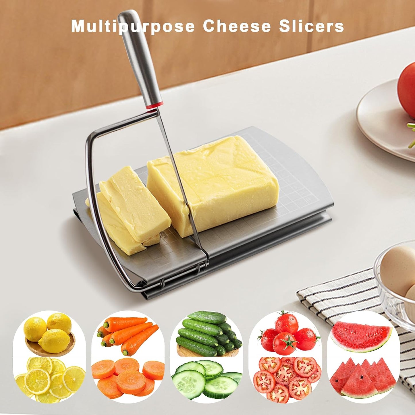 🎖️Cheese Slicer with Blade for Block Cheese