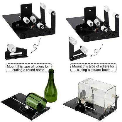 🎖️Glass Bottle Cutter, Multifunctional Glass Cutter Tool