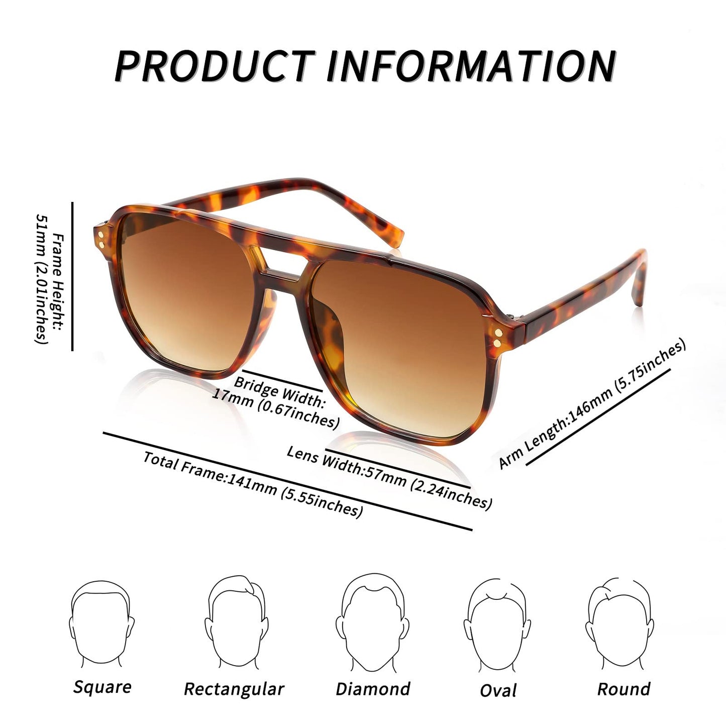 🔥8 Pairs Trendy Multicolor PC Frame Fashionable Sunglasses Set