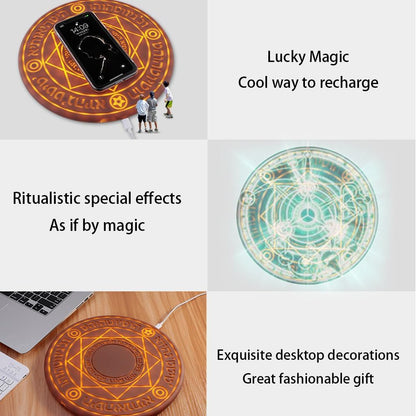 ⭐Magic Array Wireless Charger – Futuristic LED Light-Up Charging Pad for Your Desk