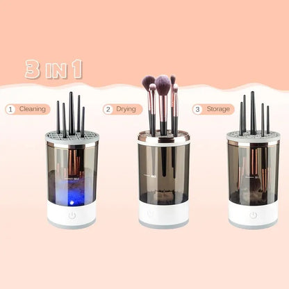 🎖️Electric Makeup Brush Cleaner with Universal Silicone Cap