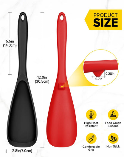 🎖️Pack of 2 Cooking Spoons for Non stick Cookware