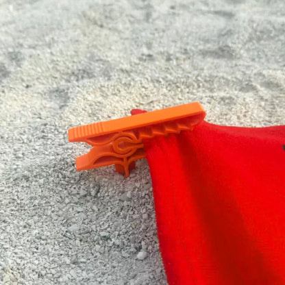 🎖️Pack of 4，Outdoor Anchor Stakes, Beach Towel/Picnic Mat Anchor Clips Stakes