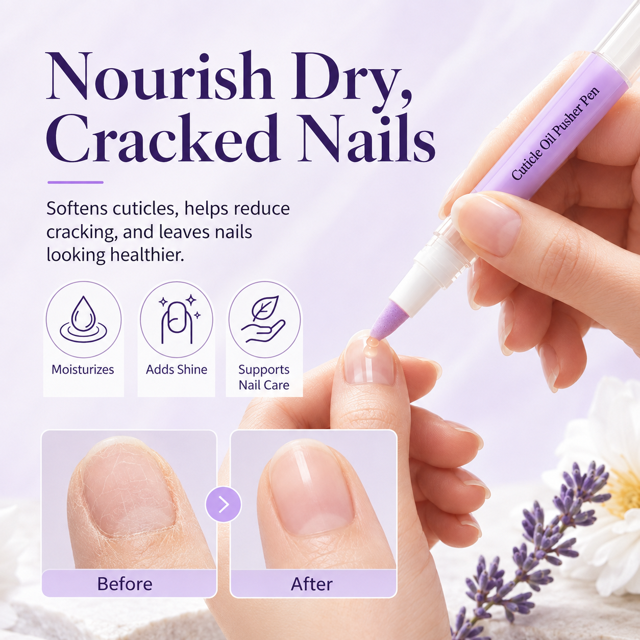 ✨2-in-1 Cuticle Pusher & Oil Pen