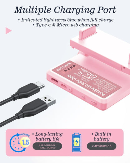 🎖️60 LED Portable Selfie Light Video Conference Lighting