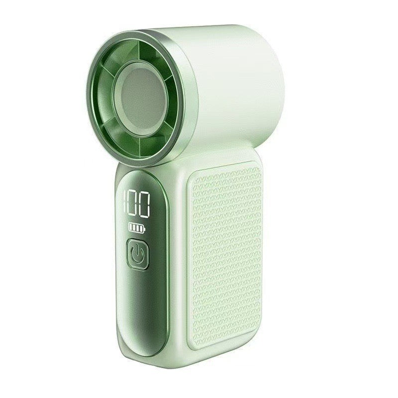 🎖️Portable Handheld Mini Fan 5 Speed Adjust Type c Rechargeable Fan Digital Display Desktop Fan Outdoor