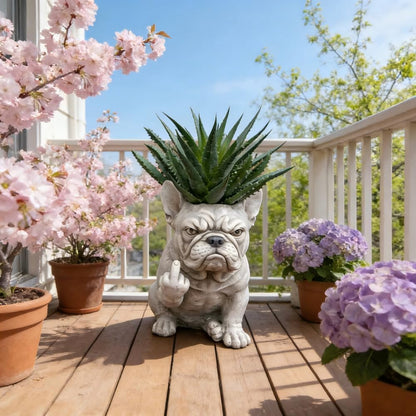 🎖️Funny French Bulldog Planter Pot