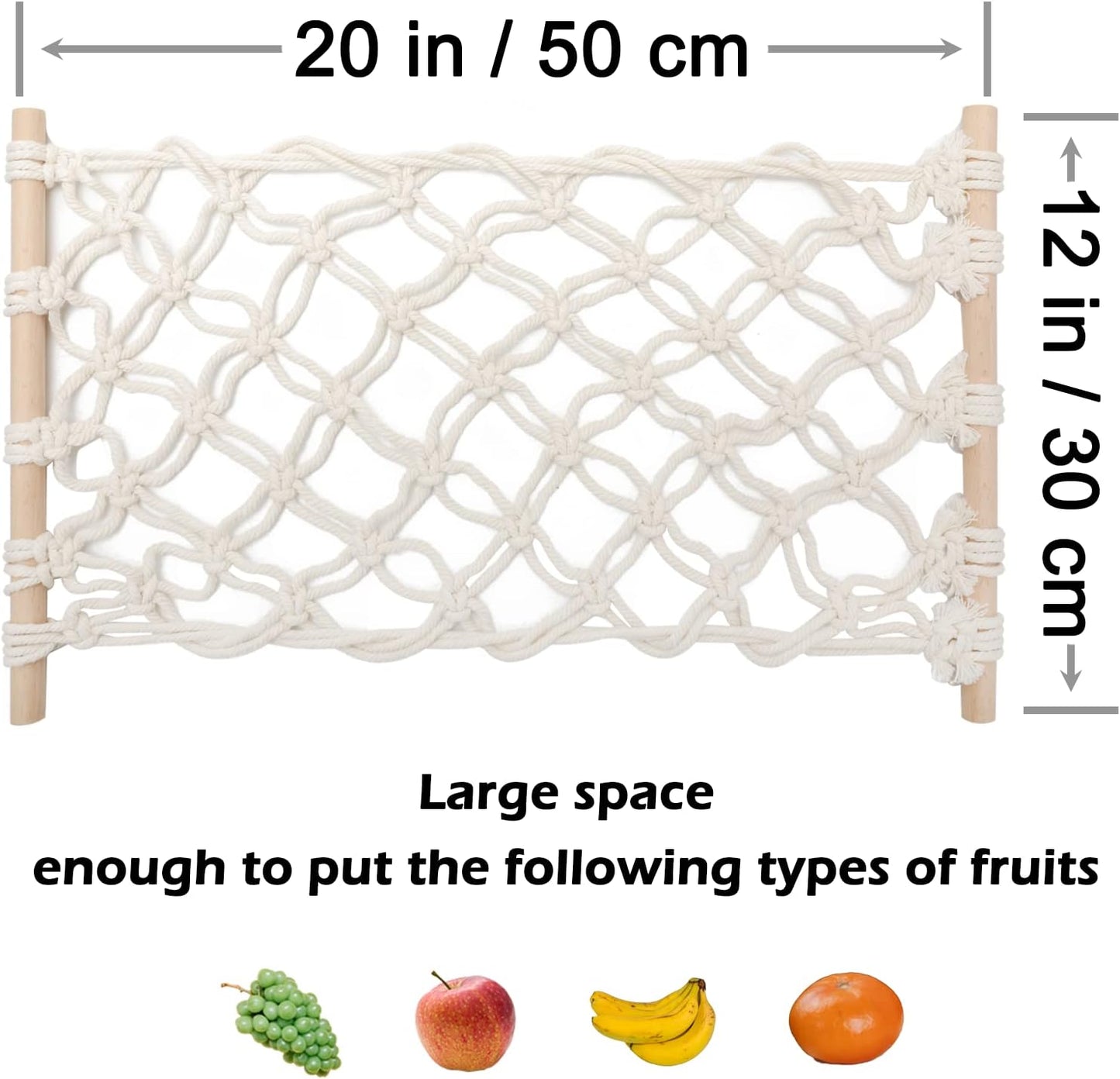 🎖️Hanging Fruit Hammock with Hooks
