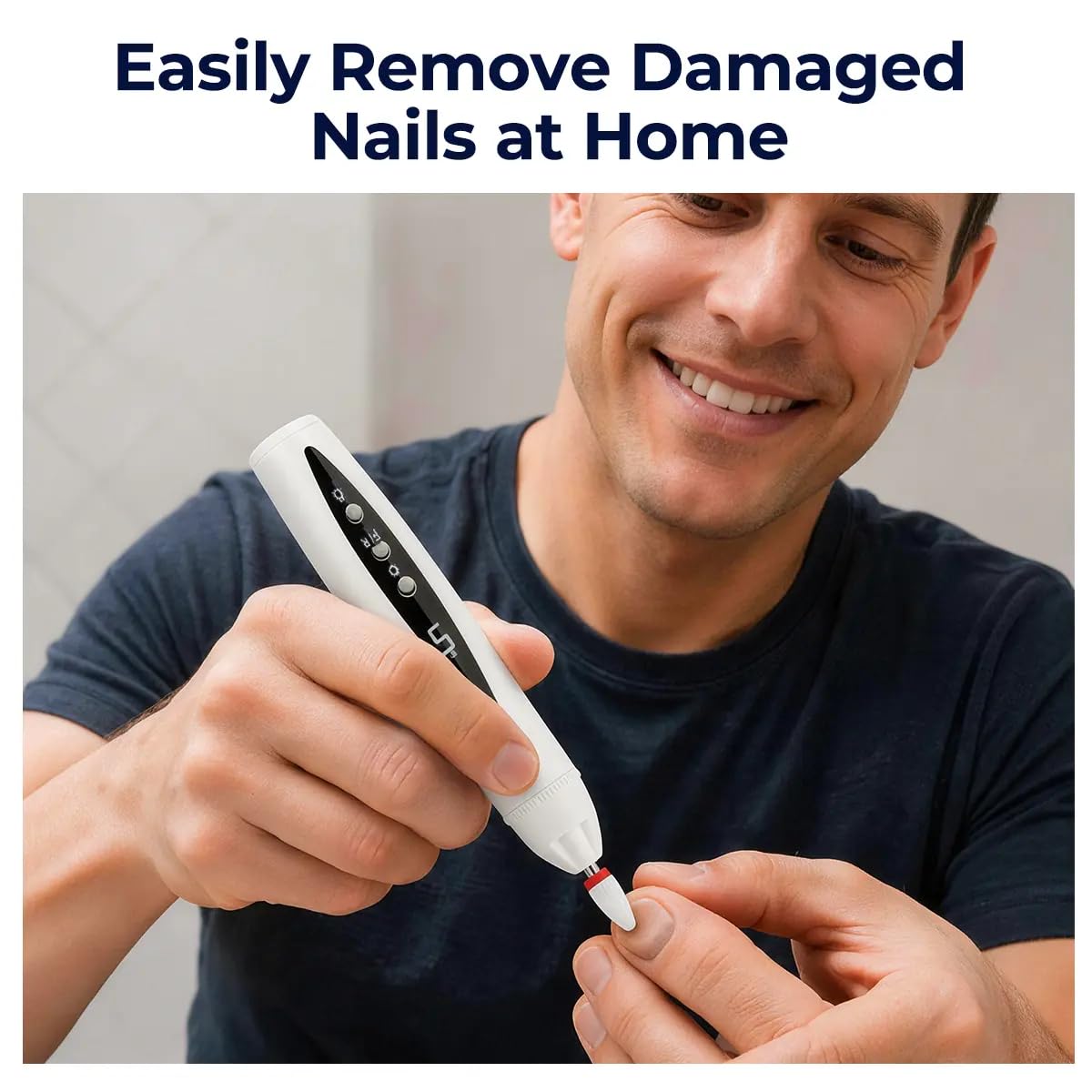 🔥Rechargeable Nail Drill, Cordless Electric File for Fungal Nails Care