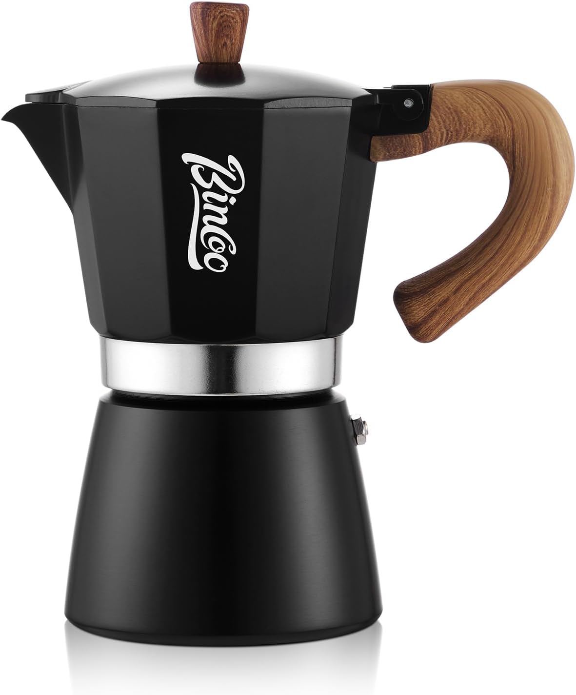 🔥Espresso Maker Stovetop, Moka Pot 3 Cups,Single Safety Valve