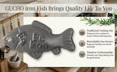 ✨ Lucky Iron Fish – Simple Daily Iron Support 💛Buy 1 Get 1 Free(2 pcs)