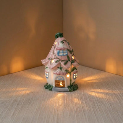 ✨Ceramic Fairy Cottage Desk Light