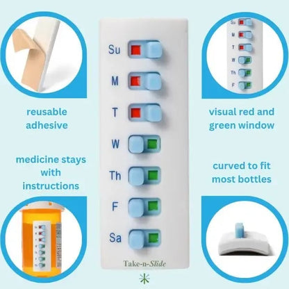 ✨Hot 40% OFF💊 💊Reusable Medication Tracker For Pill, Vitamin & Pet Bottles, Prevent Missed Doses