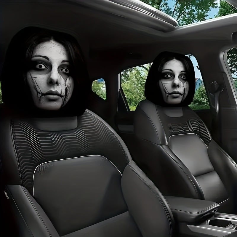 🔥2026 Ghost Face Headrest Covers | 2Pcs