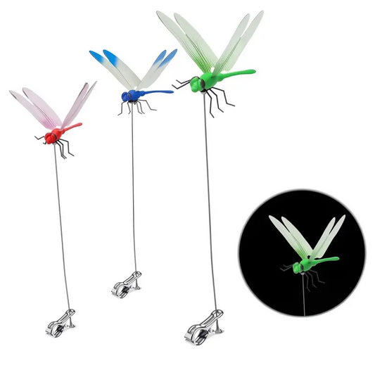 🎖️2026 Summer Hot Sale 49% OFF🔥24 Pack 3D Dragonfly Clips, Fake Dragonflies with Stakes