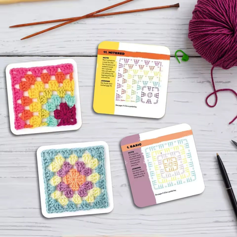✨50 Granny Square Card Deck