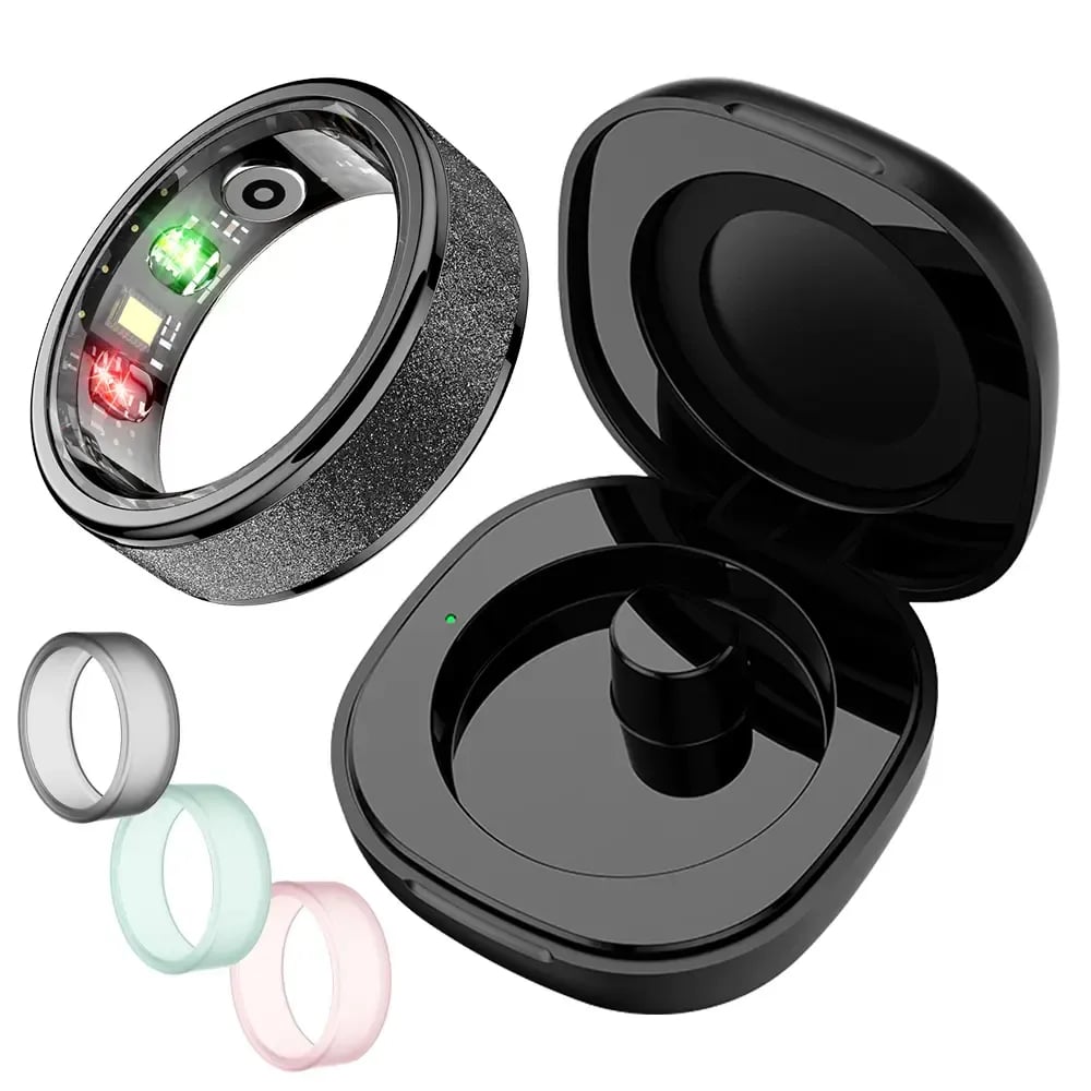 ✨💍 Smart Ring 5ATM Waterproof  – Women & Couples Wearable Fitness Smart Ring with App Tracking | Stylish Tech Gift for Him & Her