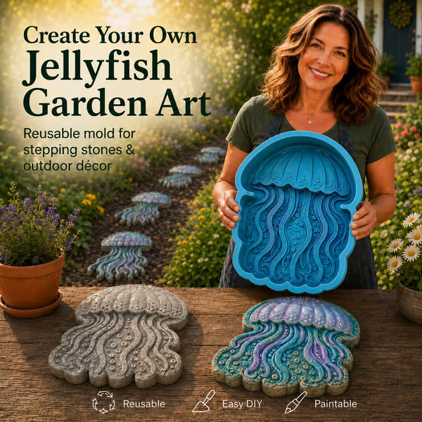 🔥LAST DAY 50% OFF - 🌊 Reusable Ocean Theme Garden Art Mold – Make Your Garden Truly One of a Kind