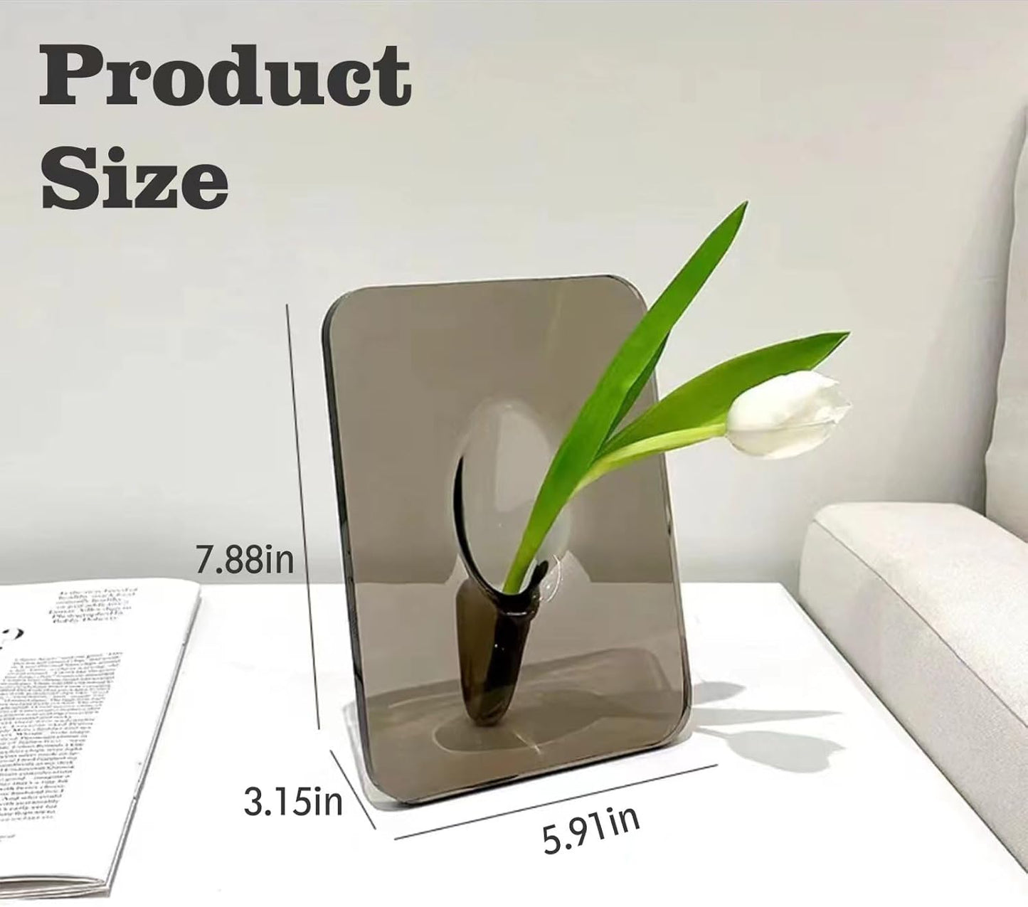 🎖️Frame Flower Vase - Clear Acrylic Vase for Flowers