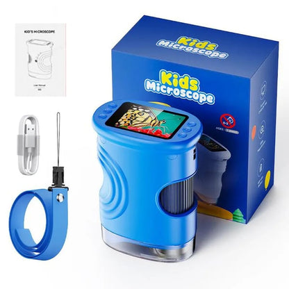 🔥【2026 Upgrade】1000X Handheld Microscope for Kids with 4K 2.0" Screen, Photo & Video Camera