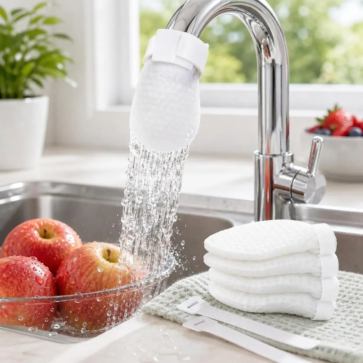 🔥75K+ SOLD!💧 Disposable Cotton Faucet Filter Bags