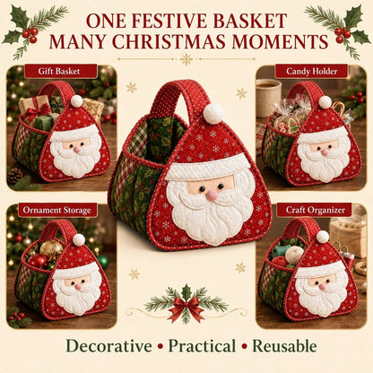 🔥Christmas Character Quilted Carry Basket ⭐🎉