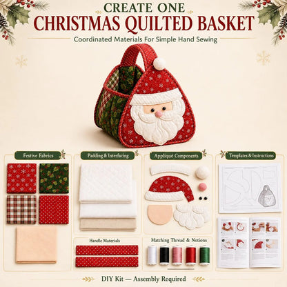 🔥Christmas Character Quilted Carry Basket ⭐🎉