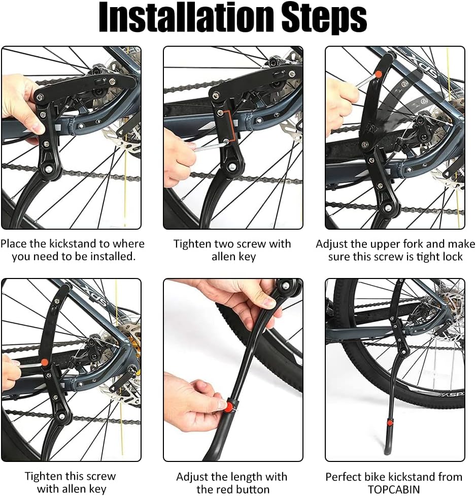✨ Caballete de bicicleta ajustable premium: estabilidad y durabilidad