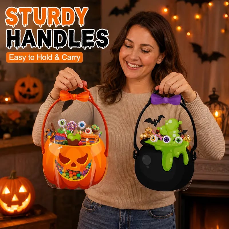 ✨20/40/60 Pcs Halloween Plastic Goodie Bags🎃