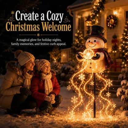 ✨Snowman Magic Fountain Solar Christmas Garden Light⛄