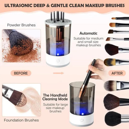 🎖️Electric Makeup Brush Cleaner with Universal Silicone Cap