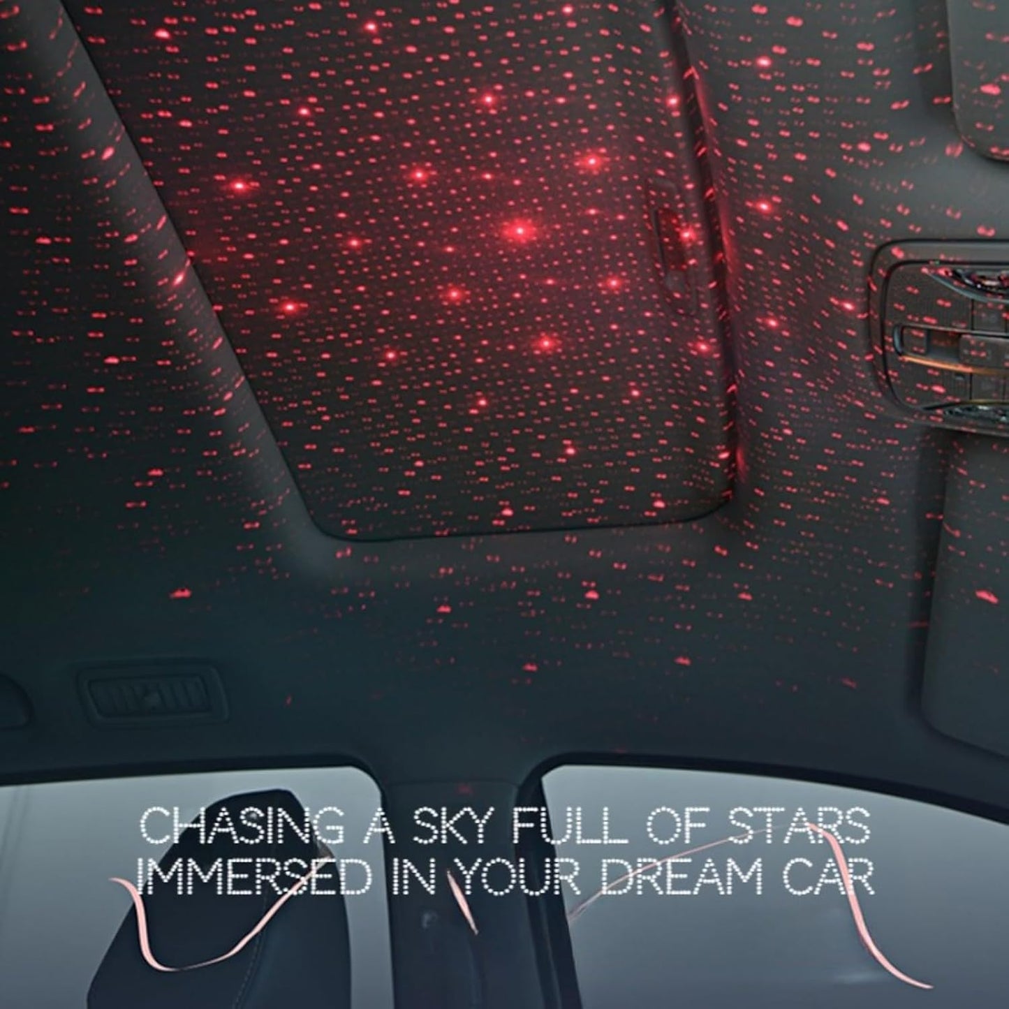 🎖️Car Armrest Pad with LED Starry Sky Light, Dual Type-C Charging Ports